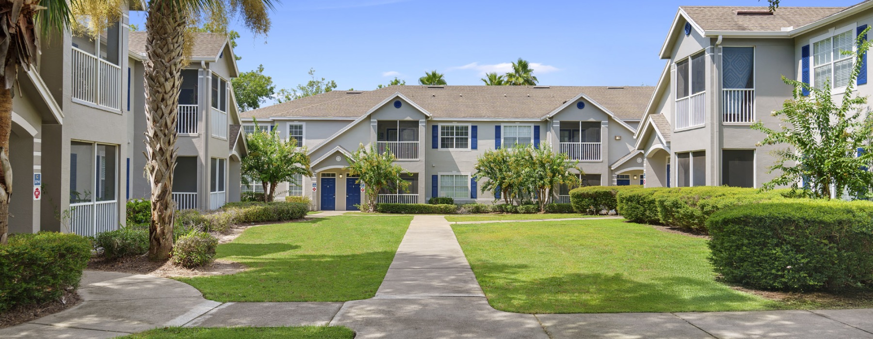 walking path to apartments